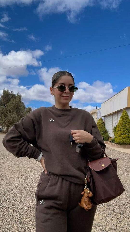 Kahverengi Orijinal Marka Kadın Sweat