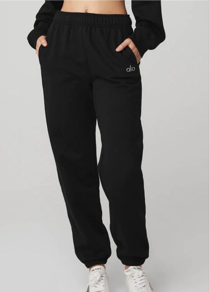 Siyah Orijinal Marka Paçası Lastikli Pantolon