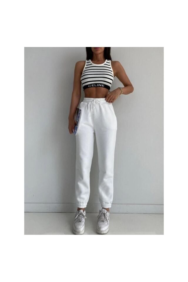 Beyaz Eşofman Altı