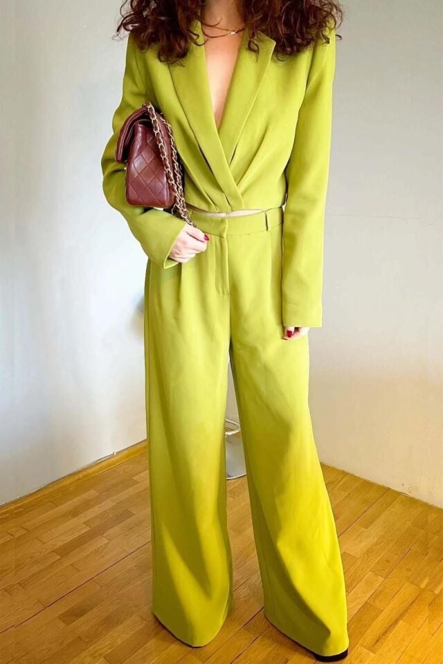 Yeşil Ceket Pantolon Takım