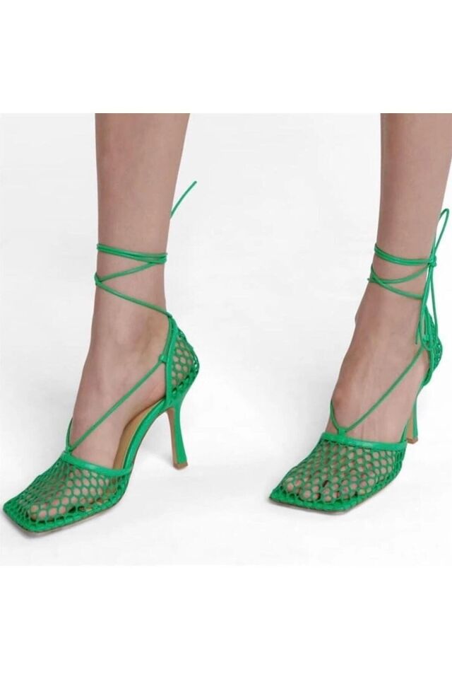 Kadın Yeşil Fancy Topuklu Ayakkabı